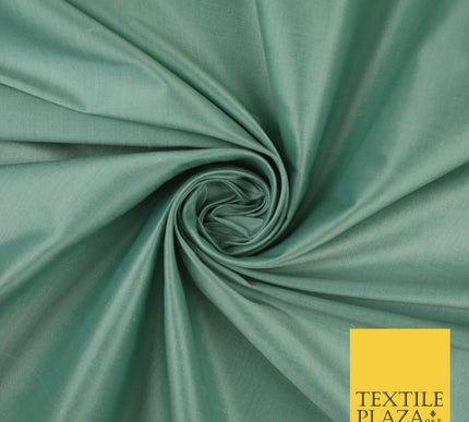 DUCK EGG SHOT WHITE Luxury 100% PURE Plain Dupion Raw Silk Handloom Dress Fabric 8467