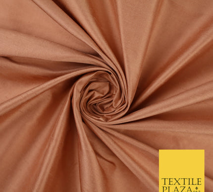 SALMON PEACH Luxury 100% PURE Plain Dupion Raw Silk Handloom Dress Fabric 8470
