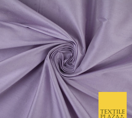 LAVENDER Luxury 100% PURE Plain Dupion Raw Silk Handloom Dress Fabric 8471