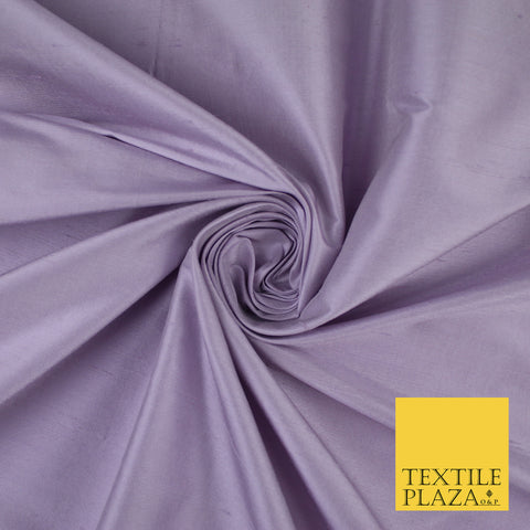 LAVENDER Luxury 100% PURE Plain Dupion Raw Silk Handloom Dress Fabric 8471