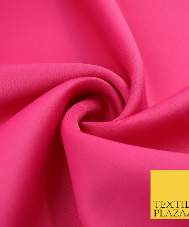 FLO NEON PINK Premium Plain 2mm Neoprene Fabric - Scuba Foam Material 150cm - 8657