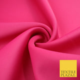 FLO NEON PINK Premium Plain 2mm Neoprene Fabric - Scuba Foam Material 150cm - 8657