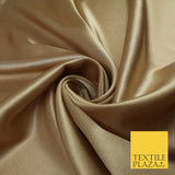 ANTIQUE GOLD Plain Solid Crepe Back Satin Fabric Material Dress Bridal 58" 9110