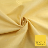 GOLD Plain Dyed Faux Dupion Raw Silk Polyester Dress Fabric Material 7913