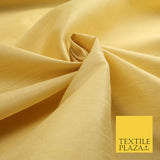 GOLD Plain Dyed Faux Dupion Raw Silk Polyester Dress Fabric Material 7913