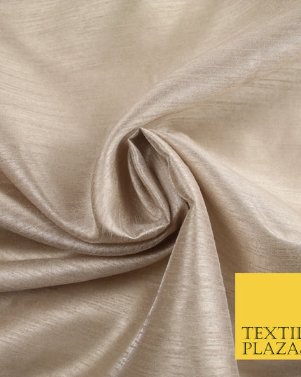 BLUSH  Plain Dyed Faux Dupion Raw Silk Polyester Dress Fabric Material 7921