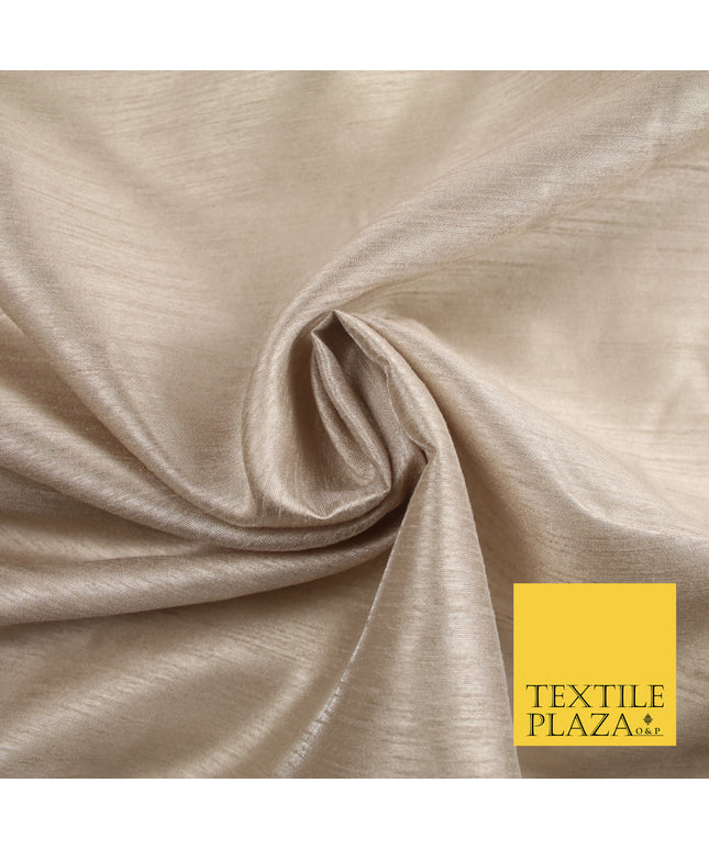 BLUSH  Plain Dyed Faux Dupion Raw Silk Polyester Dress Fabric Material 7921