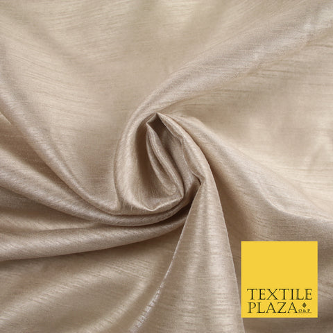 BLUSH  Plain Dyed Faux Dupion Raw Silk Polyester Dress Fabric Material 7921