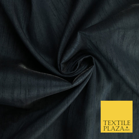 DARK GREY  Plain Dyed Faux Dupion Raw Silk Polyester Dress Fabric Material 7925
