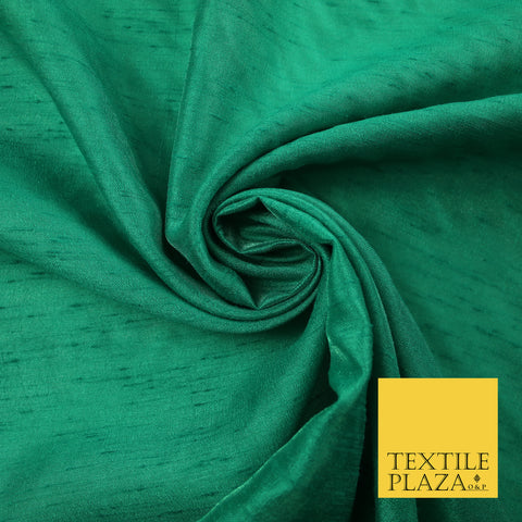 SEA GREEN Plain Dyed Faux Dupion Raw Silk Polyester Dress Fabric Material 7942