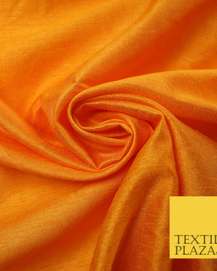 MANGO Plain Dyed Faux Dupion Raw Silk Polyester Dress Fabric Material 7961