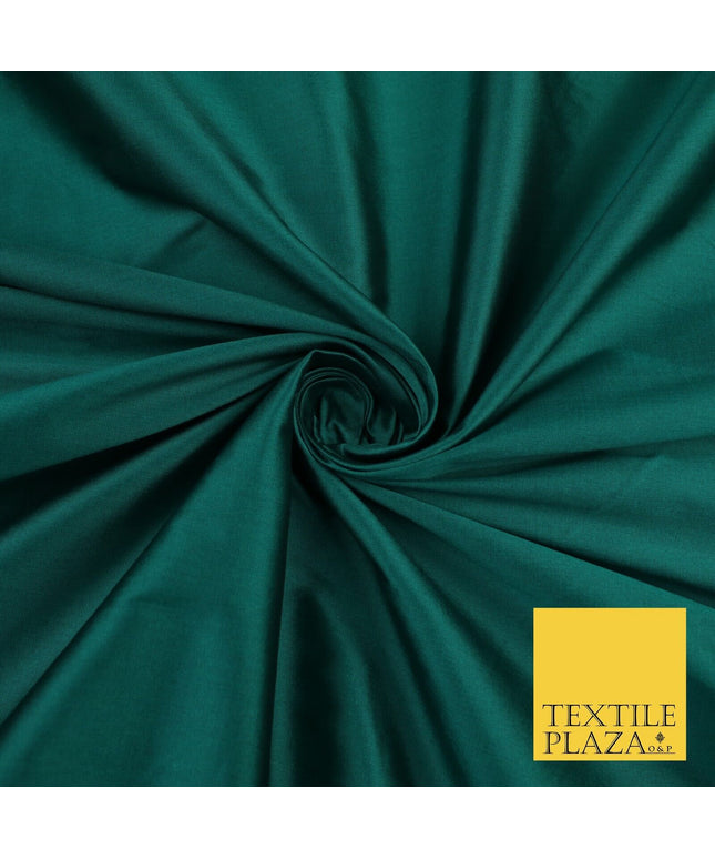 JADE SHOT BLACK Premium Plain Dyed Faux Matte Silk TAFFETA Dress Fabric Material 8743