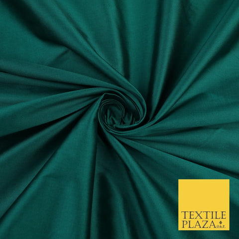 JADE SHOT BLACK Premium Plain Dyed Faux Matte Silk TAFFETA Dress Fabric Material 8743