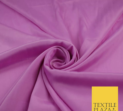 LAVENDER PINK Plain Dyed Silky French Crepe de Chine Fabric Material Dress 44" 9014