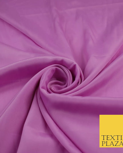 LAVENDER PINK Plain Dyed Silky French Crepe de Chine Fabric Material Dress 44" 9014
