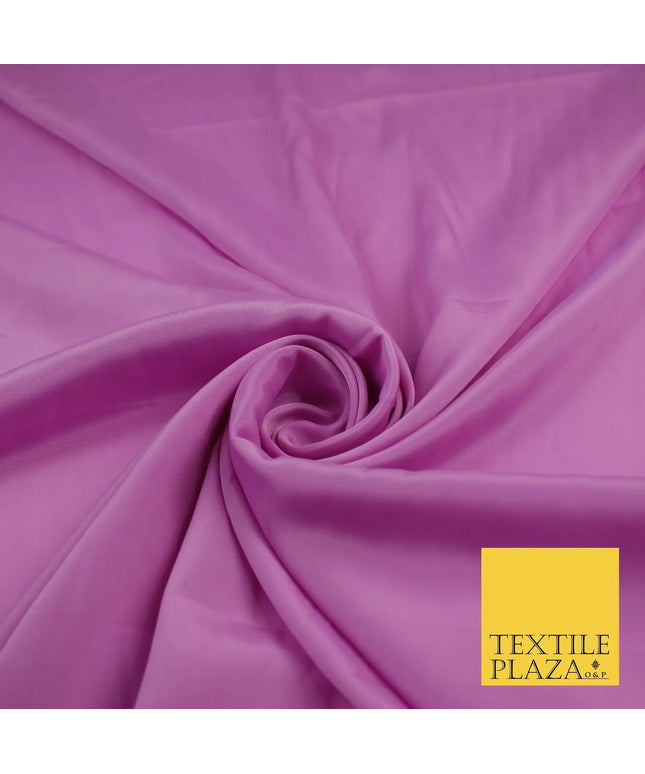 LAVENDER PINK Plain Dyed Silky French Crepe de Chine Fabric Material Dress 44" 9014