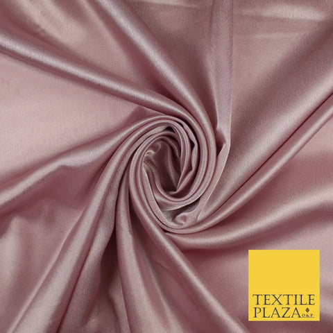 LIGHT ROSE PINK  Plain Solid Crepe Back Satin Fabric Material Dress Bridal 58" 9908