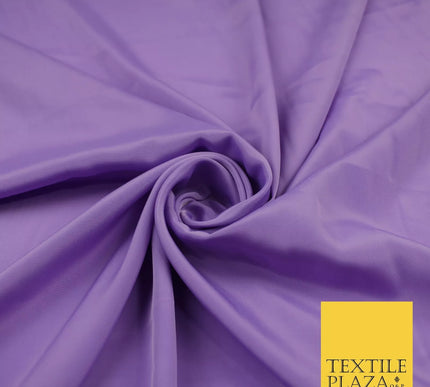 LILAC Plain Dyed Silky French Crepe de Chine Fabric Material Dress 44" 9016