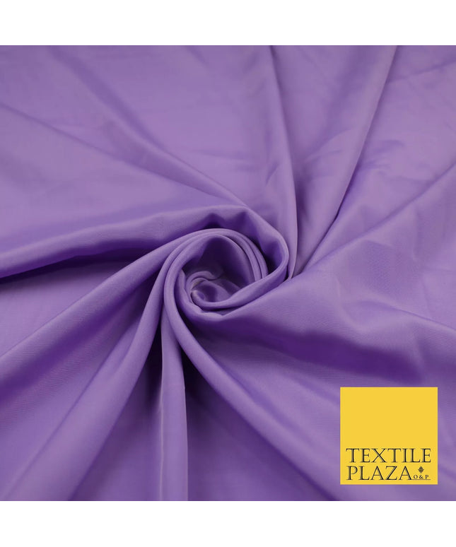 LILAC Plain Dyed Silky French Crepe de Chine Fabric Material Dress 44" 9016
