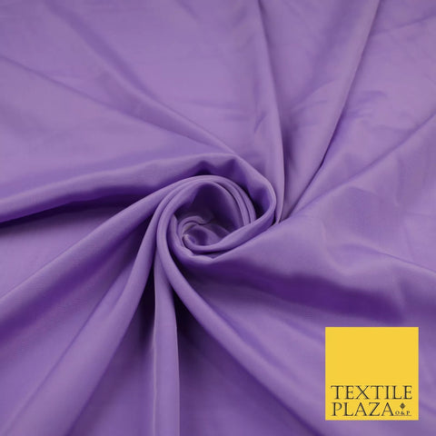 LILAC Plain Dyed Silky French Crepe de Chine Fabric Material Dress 44" 9016