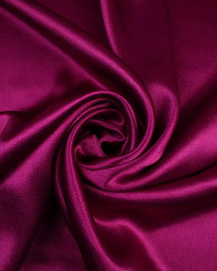 MAGENTA Plain Solid Crepe Back Satin Fabric Material Dress Bridal 58" 9329