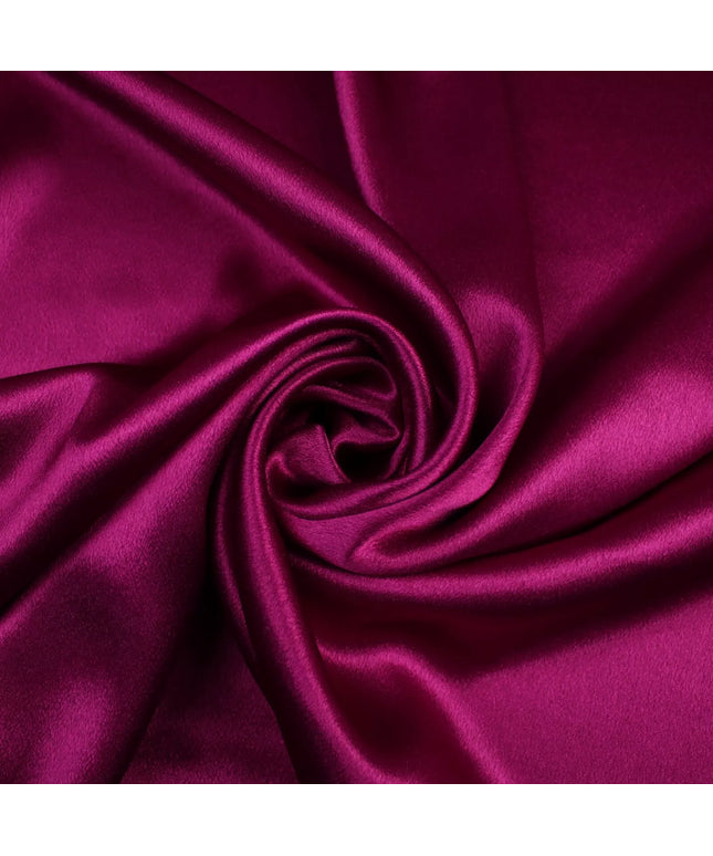 MAGENTA Plain Solid Crepe Back Satin Fabric Material Dress Bridal 58" 9329