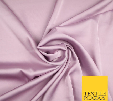 PALE LILAC Fine Silky Smooth Liquid Sateen Satin Dress Fabric Drape Lining Material 7016