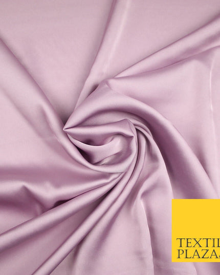 PALE LILAC Fine Silky Smooth Liquid Sateen Satin Dress Fabric Drape Lining Material 7016