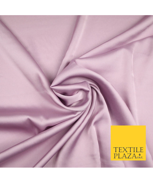 PALE LILAC Fine Silky Smooth Liquid Sateen Satin Dress Fabric Drape Lining Material 7016