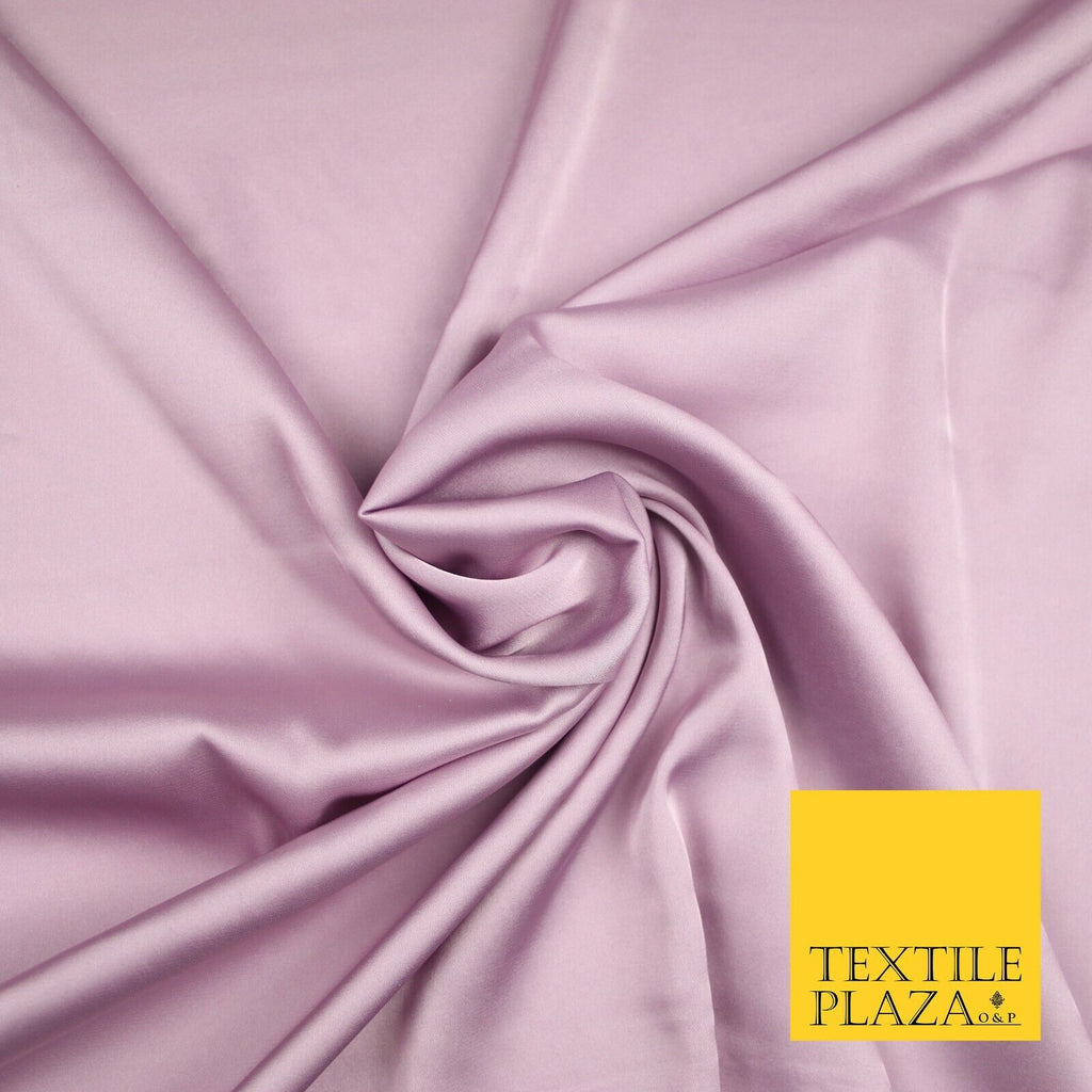 PALE LILAC Fine Silky Smooth Liquid Sateen Satin Dress Fabric Drape Lining Material 7016