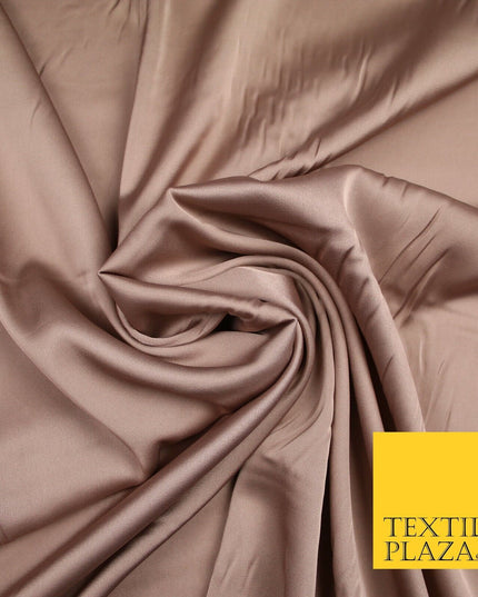 PALE MULBERRY Fine Silky Smooth Liquid Sateen Satin Dress Fabric Drape Lining Material 7006