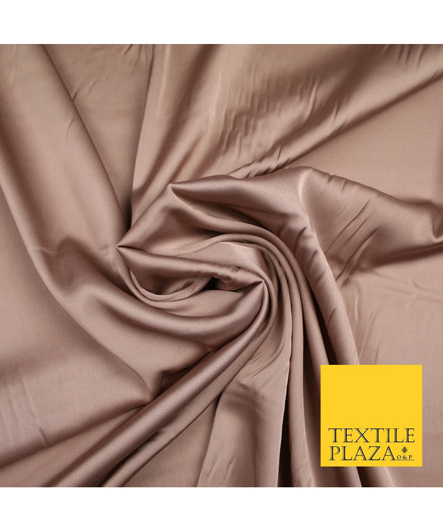 PALE MULBERRY Fine Silky Smooth Liquid Sateen Satin Dress Fabric Drape Lining Material 7006