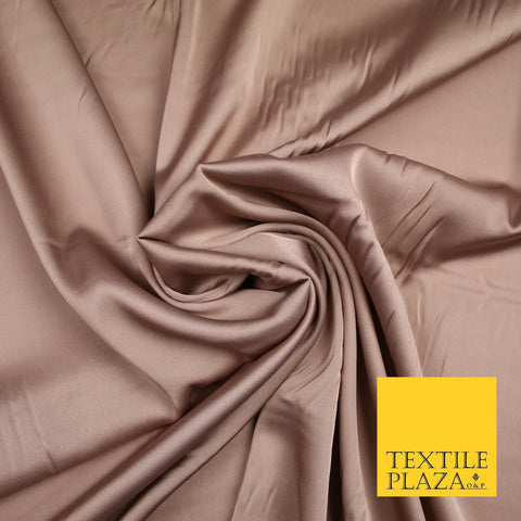 PALE MULBERRY Fine Silky Smooth Liquid Sateen Satin Dress Fabric Drape Lining Material 7006