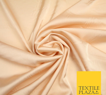 PEACH MELBA   Fine Silky Smooth Liquid Sateen Satin Dress Fabric Drape Lining Material 7010