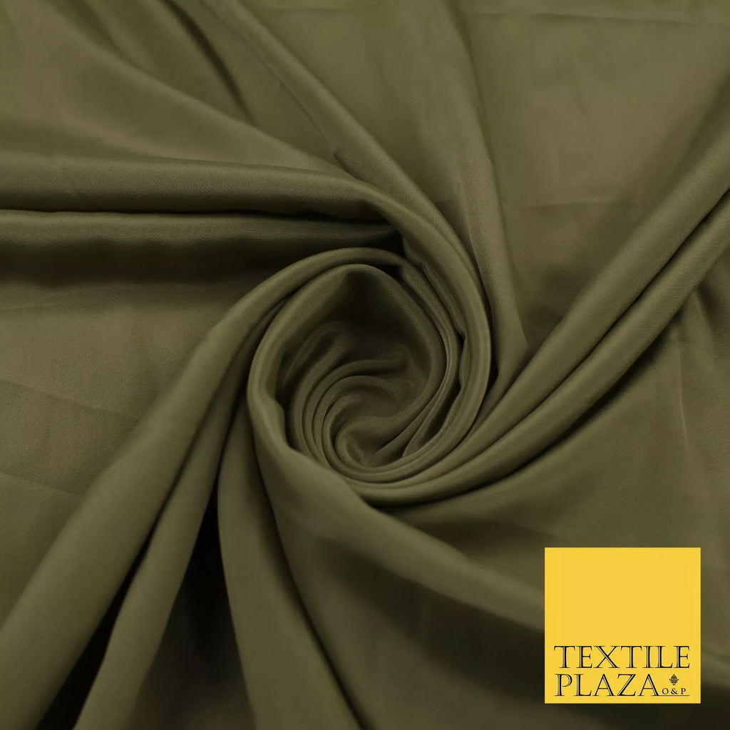 SAGE GREEN Plain Dyed Silky French Crepe de Chine Fabric Material Dress 44" 9052