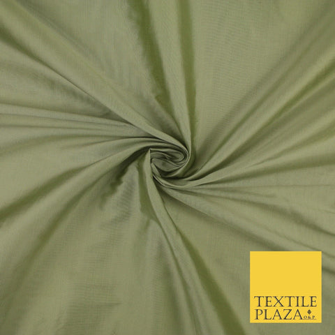 SAGE SHOT BLACK Premium Plain Dyed Faux Matte Silk TAFFETA Dress Fabric Material 8750