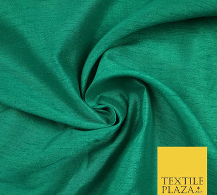 SEA GREEN Plain Dyed Faux Dupion Raw Silk 100% Polyester Dress Fabric 44" 6288