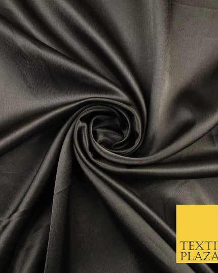 SLATE GREY Plain Solid Crepe Back Satin Fabric Material Dress Bridal 58" 10027