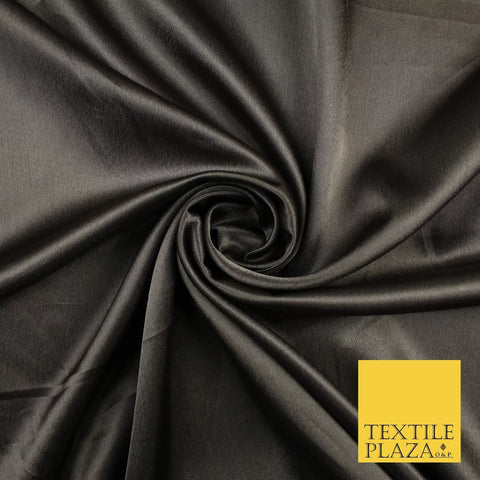 SLATE GREY Plain Solid Crepe Back Satin Fabric Material Dress Bridal 58" 10027