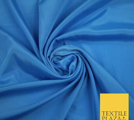 TURQUOISE Plain Dyed Silky French Crepe de Chine Fabric Material Dress 44" 9065