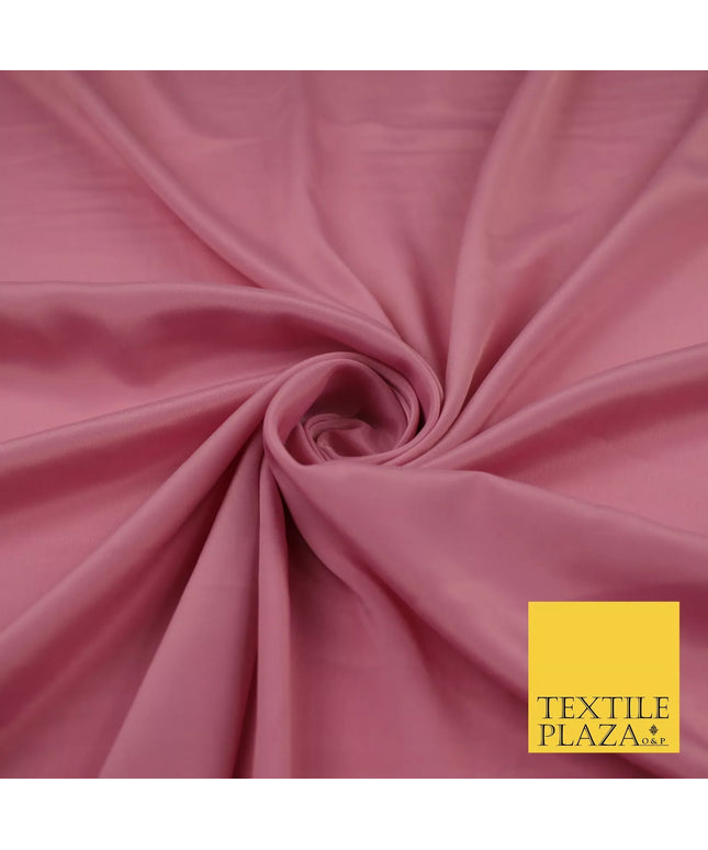 VINTAGE BLUSH PINK Plain Dyed Silky French Crepe de Chine Fabric Material Dress 44" 9025