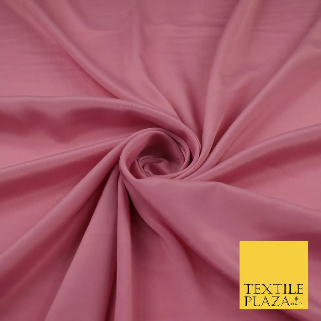 VINTAGE BLUSH PINK Plain Dyed Silky French Crepe de Chine Fabric Material Dress 44" 9025