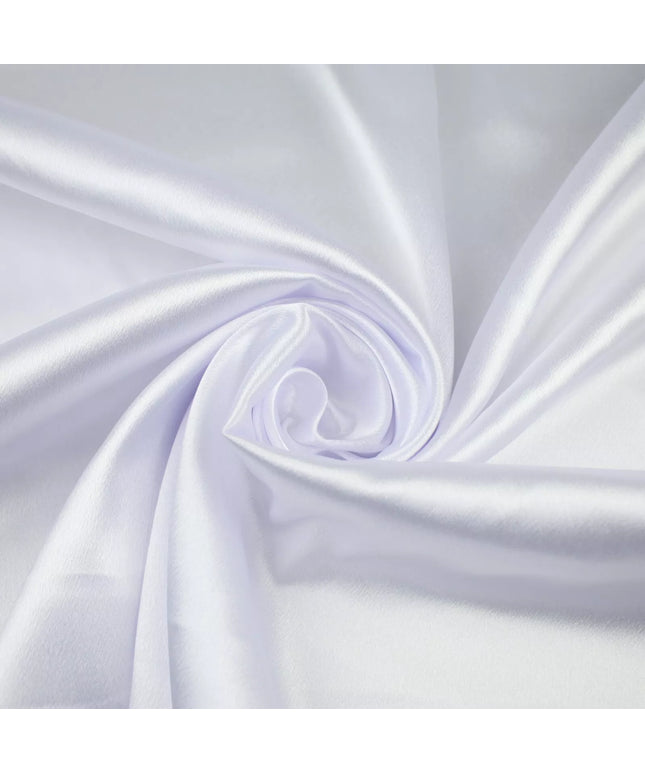 WHITE Plain Solid Crepe Back Satin Fabric Material Dress Bridal 58" 9327