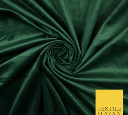 17 COLOURS - LUXURY Plush Plain Stretch Velvet Velour Fabric Material Craft 59"