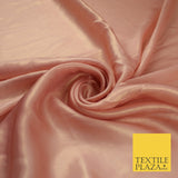 36 COLOURS - Fine Silky Metallic Foil Shimmer Satin Georgette Dress Fabric Drape