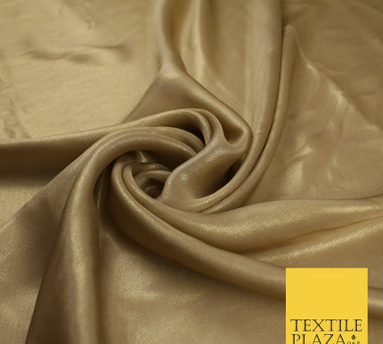 36 COLOURS - Fine Silky Metallic Foil Shimmer Satin Georgette Dress Fabric Drape