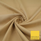 16 COLOURS - Plain Soft Smooth Crisp 100% Polyester Dress Fabric Suiting Craft