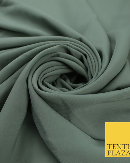 3 COLOURS Plain Soft Smooth Heavy Georgette Chiffon Sheer Dress Fabric 48" Wide