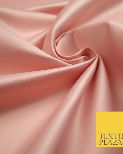 46 COLOURS Premium Plain Smooth Heavy Matt Duchess Bridal Satin Fabric Dress 60"