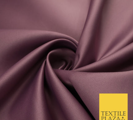46 COLOURS Premium Plain Smooth Heavy Matt Duchess Bridal Satin Fabric Dress 60"
